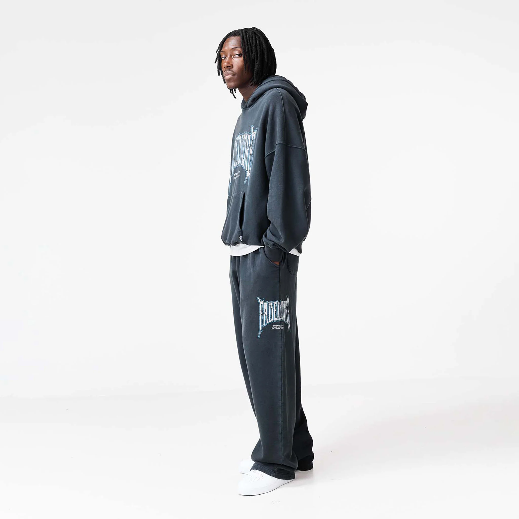 Blackletter Hoodie | Washed Black - Image 5
