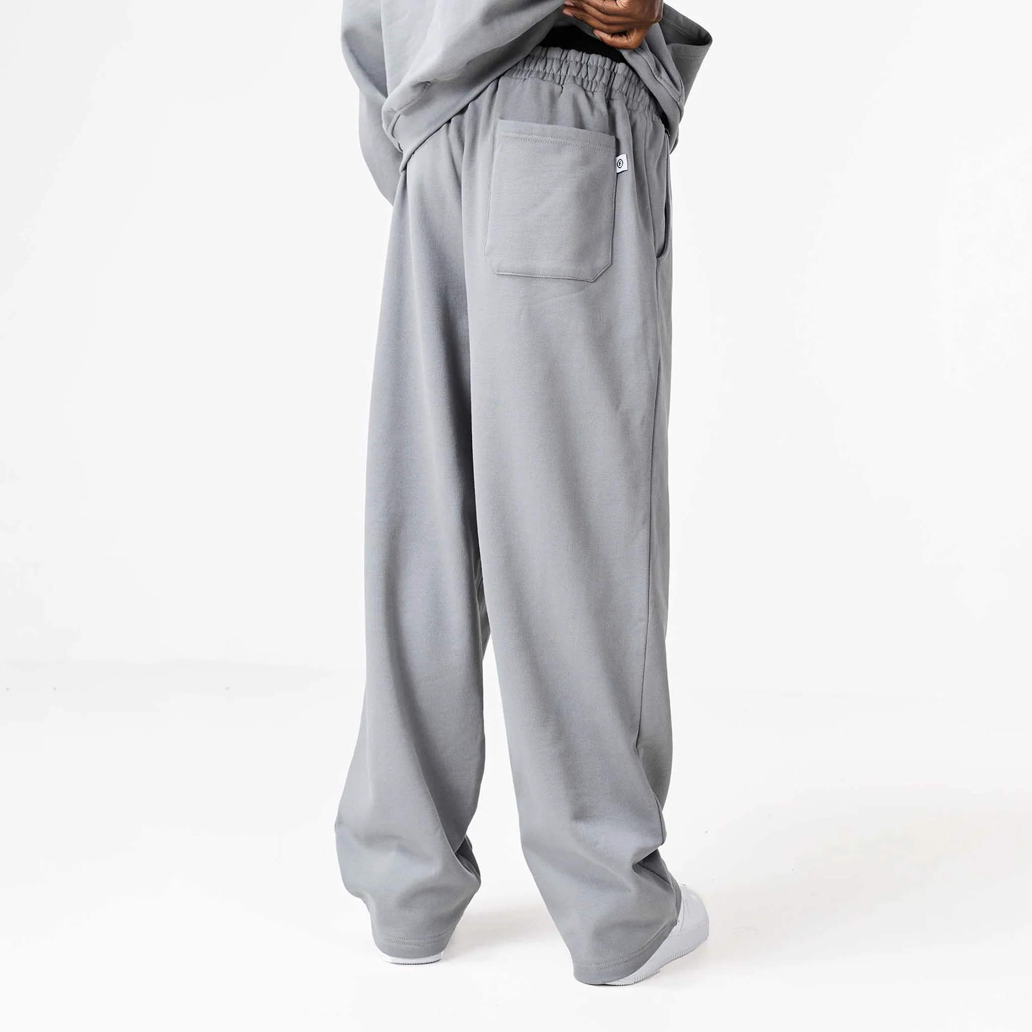 Blackletter Open Hem Jogger | Mid Grey - Image 6