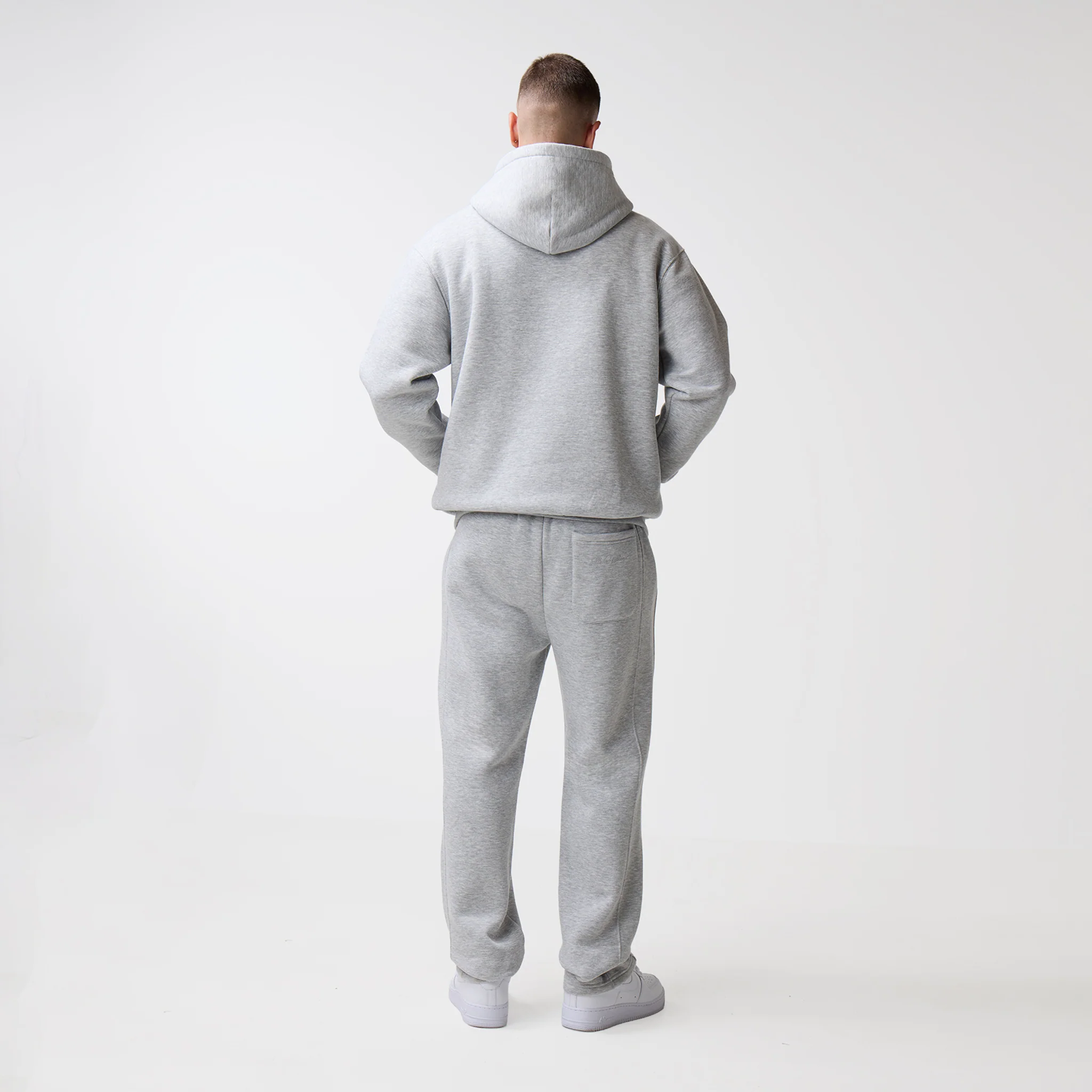 Box Fit Hoodie | Grey Marl - Image 5