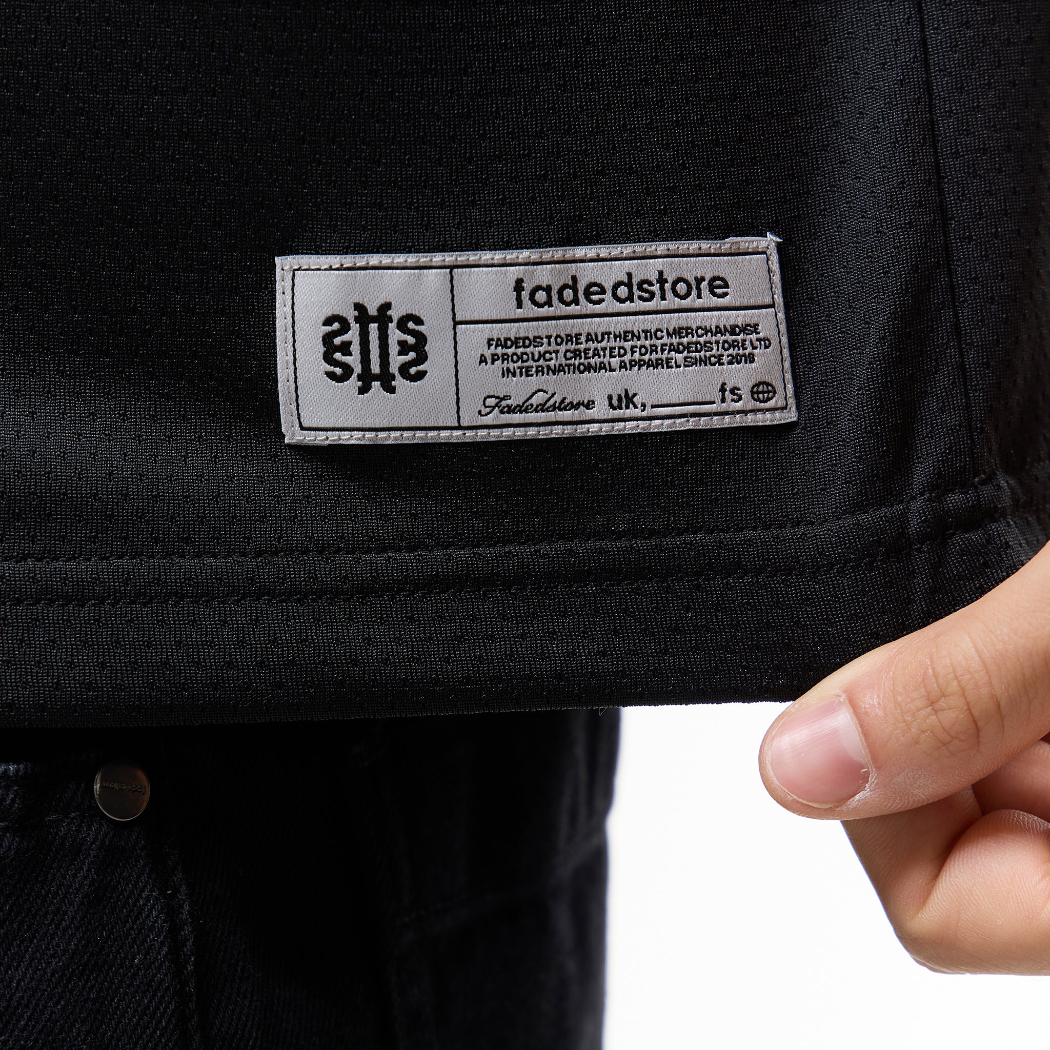 Collegiate Mesh Jersey T-Shirt | Black - Image 5
