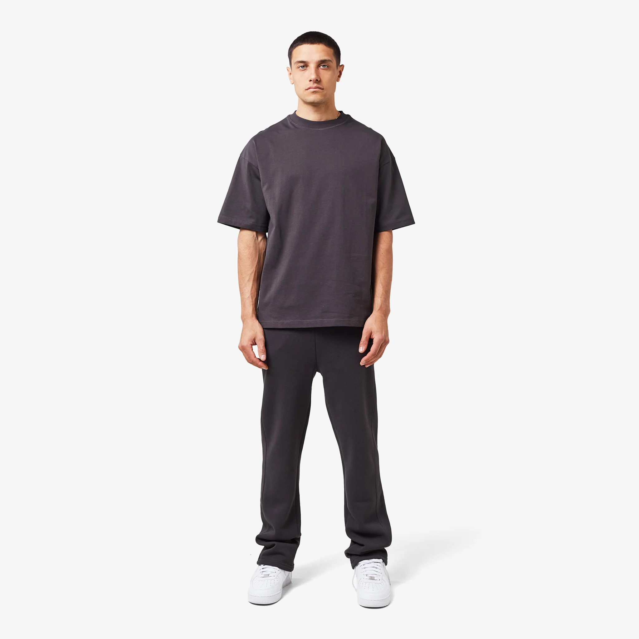 Open Hem Jogger | Dark Grey - Image 4