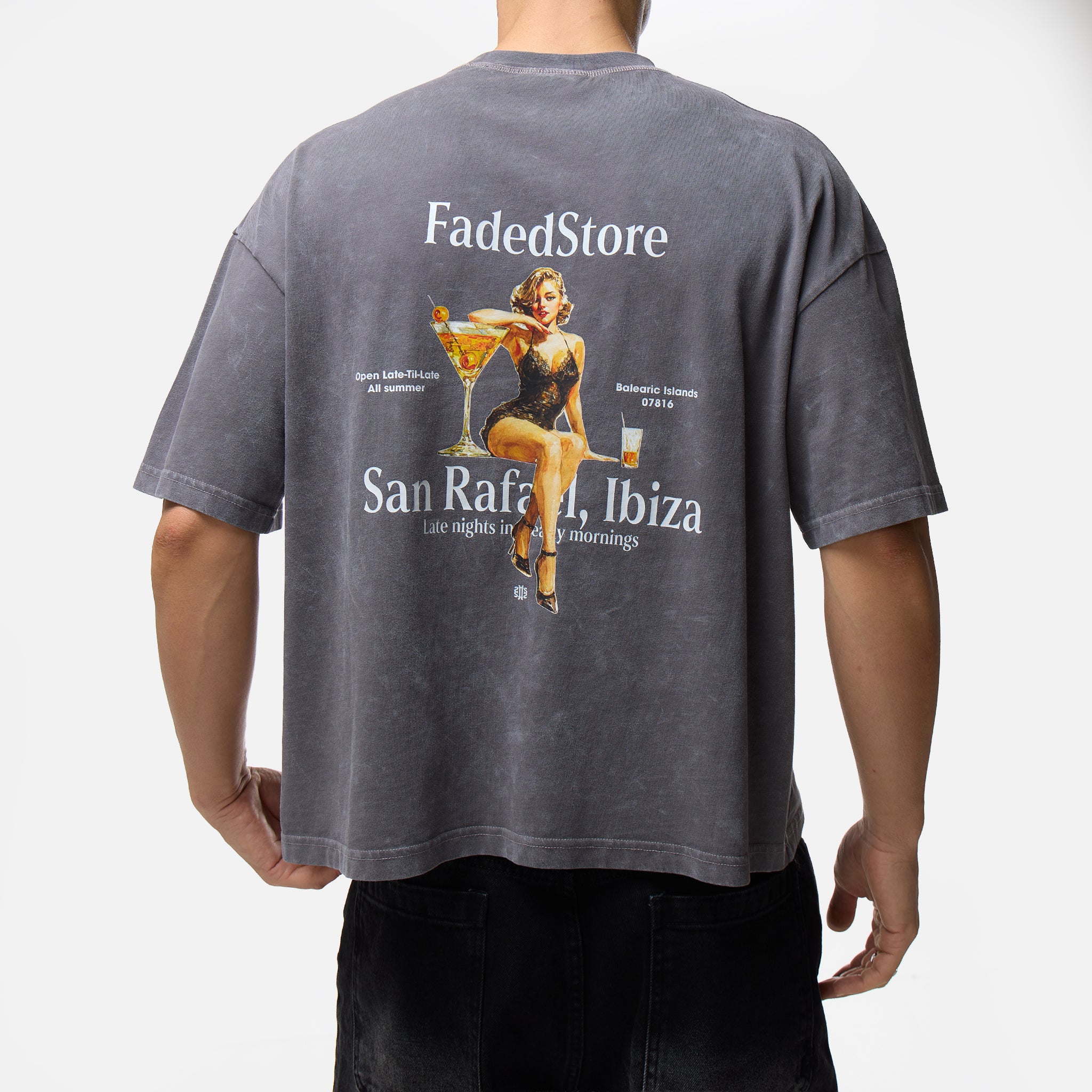 Pin Up T-Shirt | Charcoal - Image 3