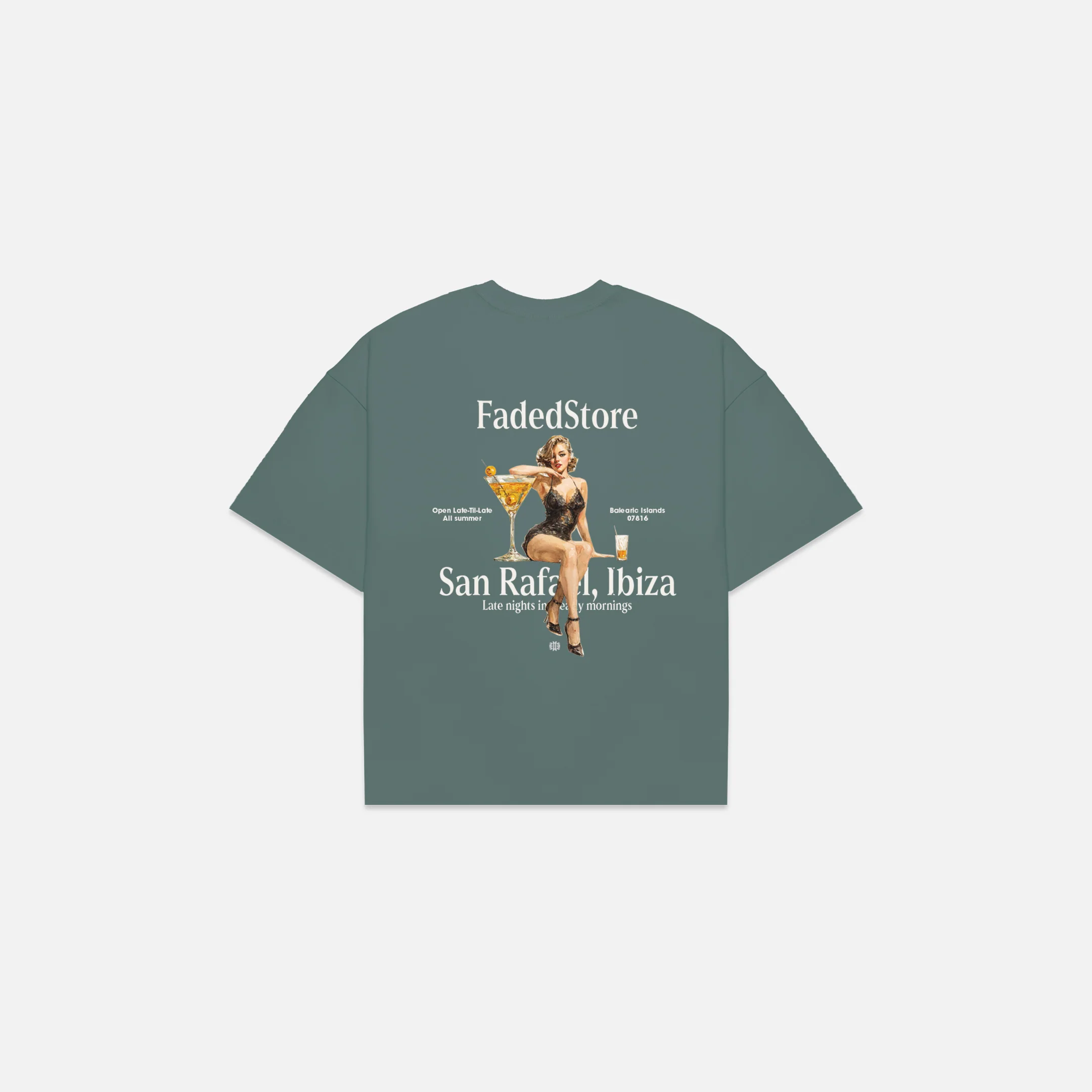 Pin Up T-Shirt | Washed Teal